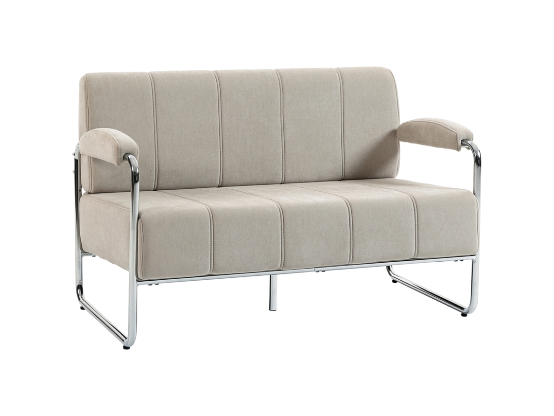 Sofá Moderno 2 Plazas, Chenilla, Estructura Madera, 120x73x76cm
