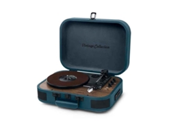 Mt-201 Ob Tocadiscos Azul Con Altavoces MUSE