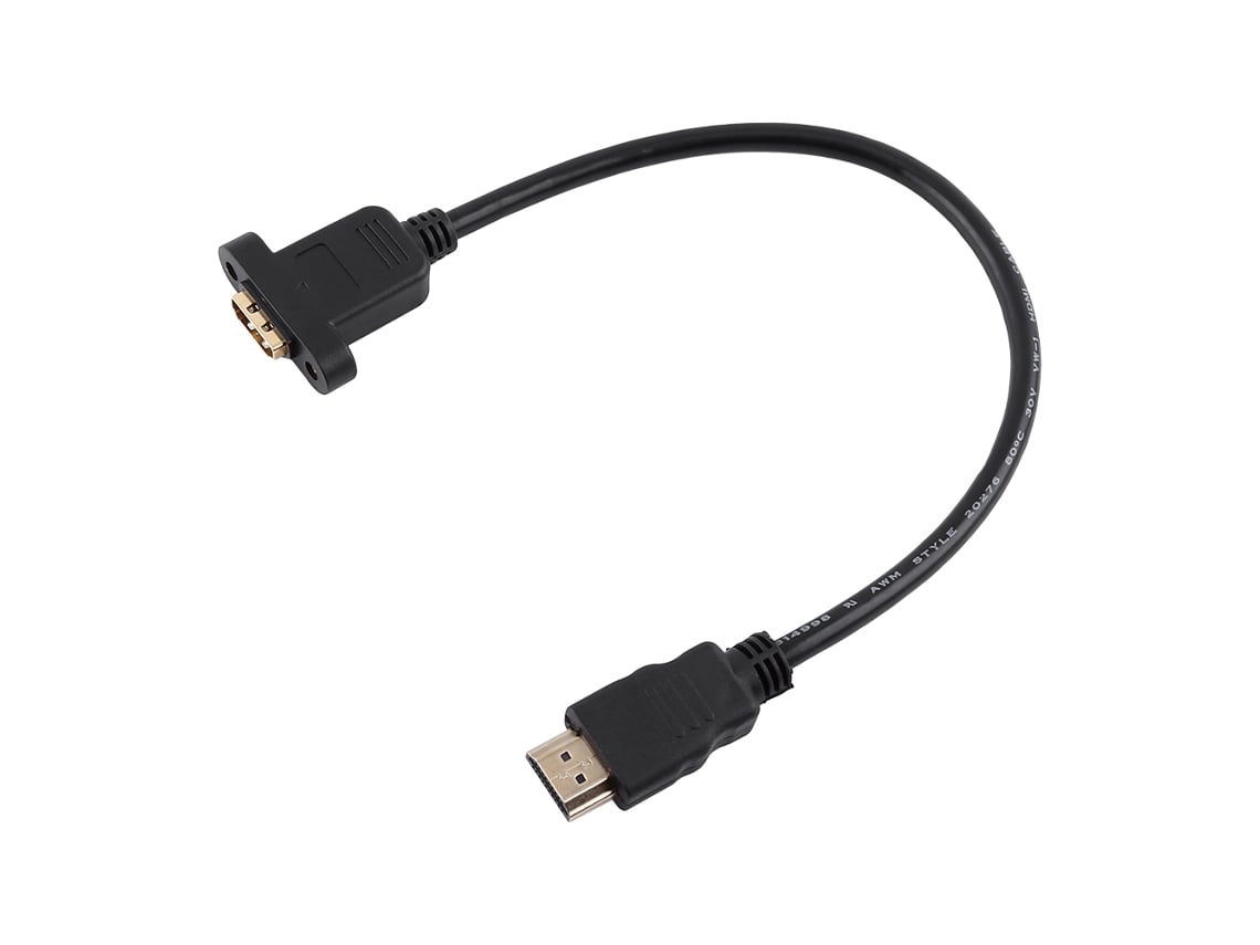 Adaptador Hdmi Macho A Hembra Con Orificio Para Tornillo, Extensión De 30 Cm, Versión 1.4, Compatible Con Ethernet 3d