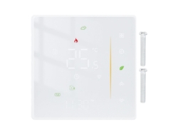 Termostato inteligente Wifi Bth 3000l Gblw con control por voz y app, blanco/negro