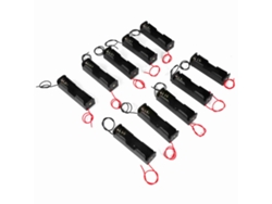 10 Soportes De Plástico Para Baterías 18650 Con Cables, Caja De Almacenamiento Compacta De 3,7 V