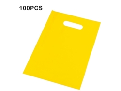 100 Bolsas De Plástico Multicolores Personalizables Y Ecológicas Con Asas Para Compras Y Regalos.