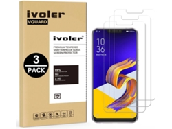 3x Protector Cristal Templado Asus Zenfone 5 ZE620KL 6.2 HONGWE.