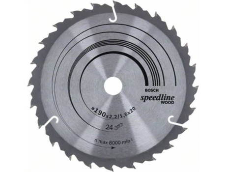Disco de Sierra Circular BOSCH Speedline Madera 190x20/16x2.2 mm - 24