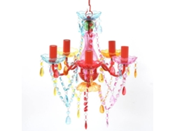 Lámpara De Araña VIDAXL Multicolor Cristal (4 x 4 cm)
