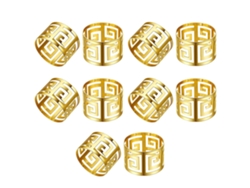 Conjunto de Servilletas de Mesa QTTVBTNA Servilleteros Decoración Bodas Dorado - 10pcs (23x10x5)