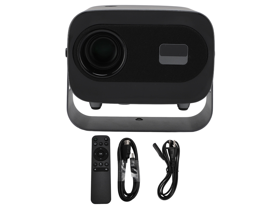 Proyector (wifi Inalámbrico Bluetooth 5.0) Película Y Vídeo 4k Hd Con Control Remoto Enchufe Estadounidense