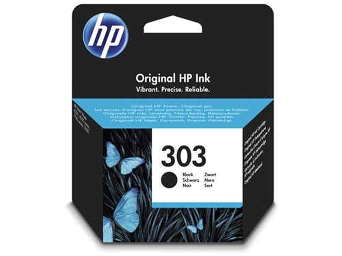 Cartucho de Tinta Original HP Negro 303 para Impresora multifunción HP ENVY Photo de la serie 6230, 7830, 7130