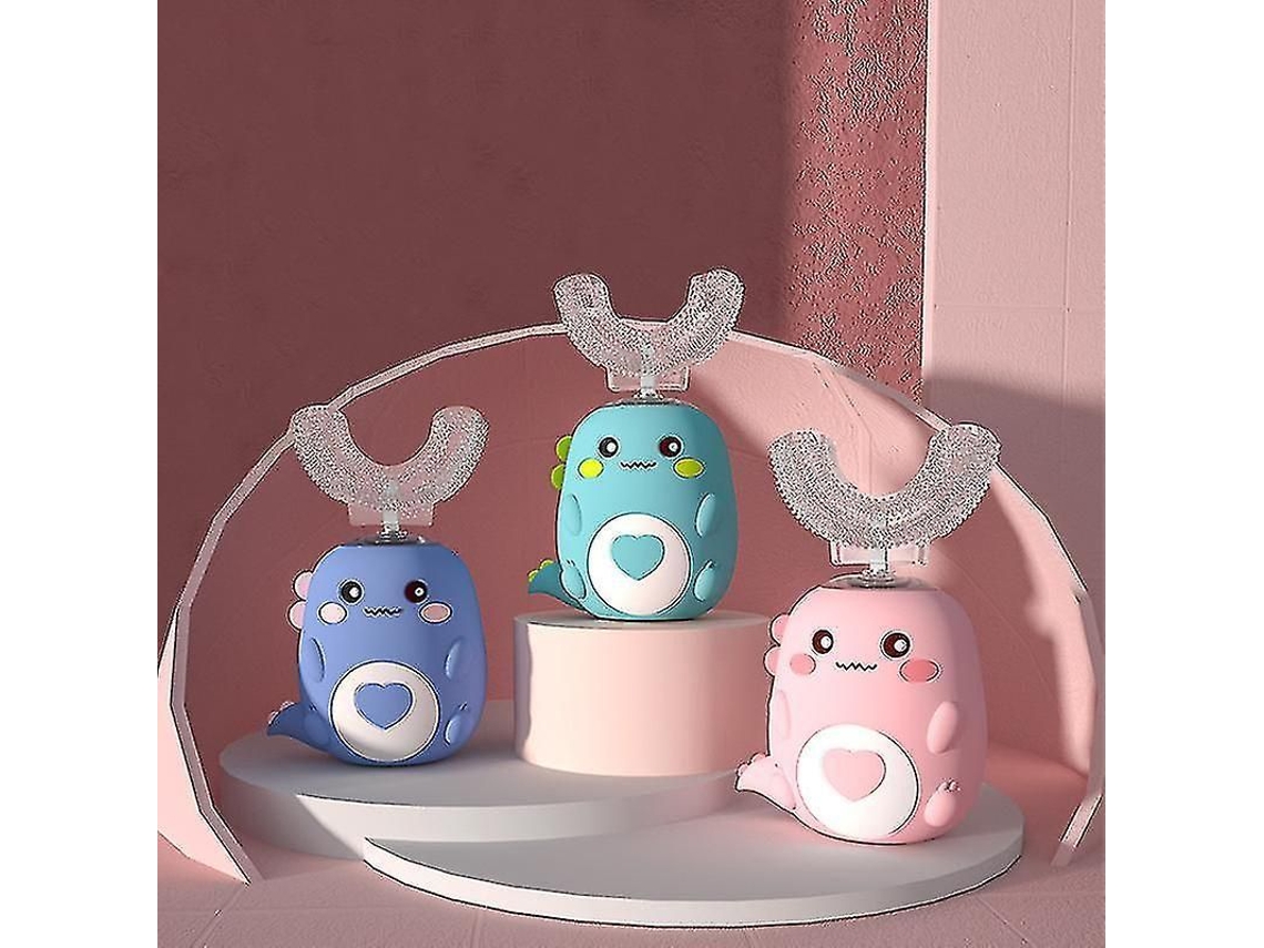 Cepillo De Dientes Eléctrico Infantil Con Forma De U Y Diseño Sónico, Recargable Por Usb, Para Una Limpieza Bucal Automática.