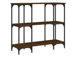 Maison Exclusive - Mesa Consola Madera De Ingeniería Marrón Roble 102x35x90 Cm