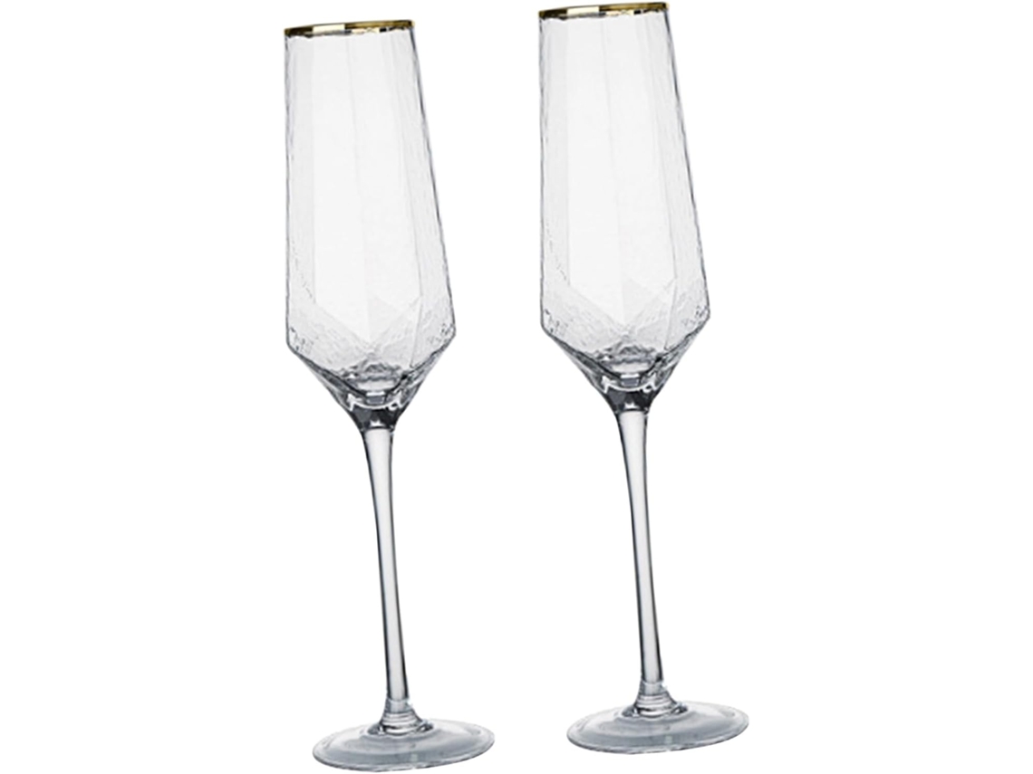 Juego De 2 Copas De Flauta De Cristal, Elegantes Copas De Cóctel Para Fiestas.