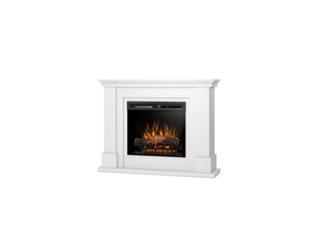 Chimenea eléctrica LED de pie LUENA 23' Blanco mate 115 x 89.7 x 31 OUTINFIRE
