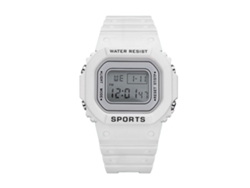 Reloj Deportivo Electrónico Led, Resistente Al Agua, Luminoso, Inteligente, Ligero, Blanco, Para Niños Y Niñas.
