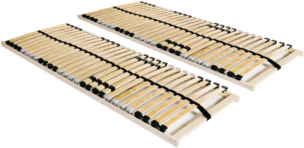 Somier de Láminas VIDAXL 3051424 (Marrón - Madera - Compatible con Colchón:80x200 cm)