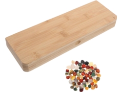 Juego De Mancala Con Piedras De Colores, Tablero De Bambú, Portátil Para Niños Y Niñas