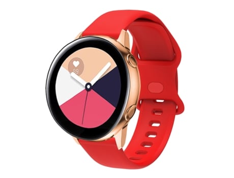 Correa de reloj inteligente para Huawei Watch 2 de silicona con hebilla inversa interna, Talla: 20 mm (rojo)