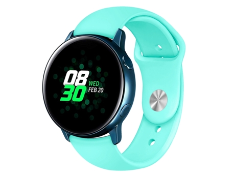Correa de reloj inteligente para Samsung Galaxy Watch Active2 Versión Bluetooth Correa de silicona inteligente de color sólido de 40 mm, Talla: S (...