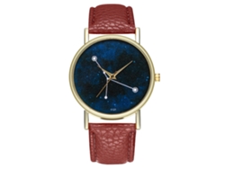 Reloj Zhoulianfa T121-a Cuero Marrón Quartz Juvenil Tendencia Unisex