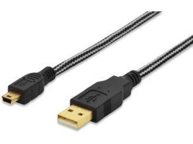 Cable USB EDNET USB A/Mini-USB B 1.8 m Macho/Macho Negro