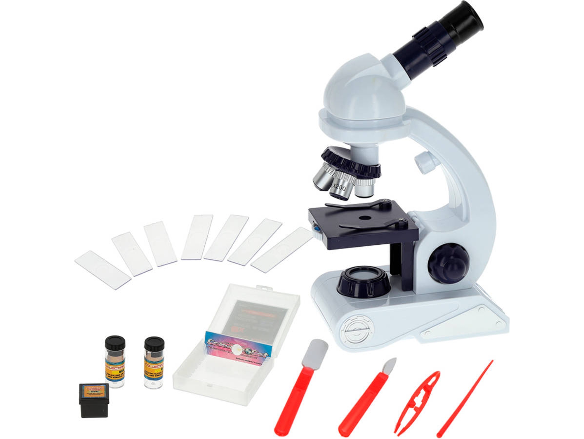 ColorBaby Microscopio con luz 25 x 19 cm 42894 