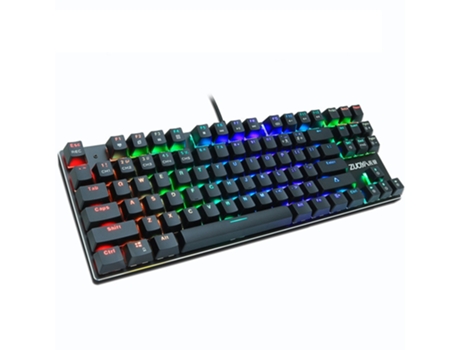 Teclado Gaming SLOWMOOSE 87Black Rgb Light (Mecánico - Inglés - Negro)