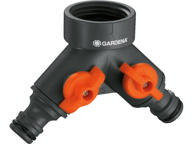 Conector para Manguera de Água GARDENA Twin-Tap Connector