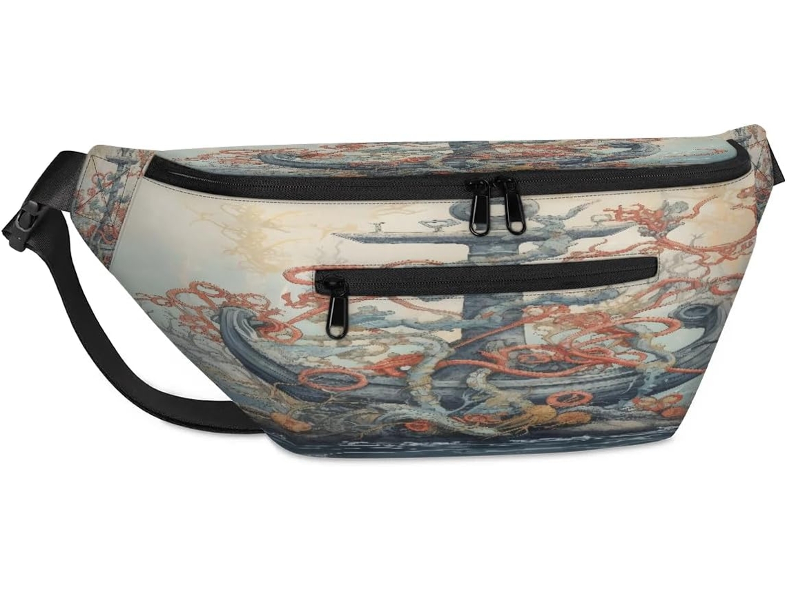 Bolso Bandolera Unisex Tropicallife Ocean Retro Anchor Para Hombre Mujer Gran Capacidad Estilo Casual Viaje