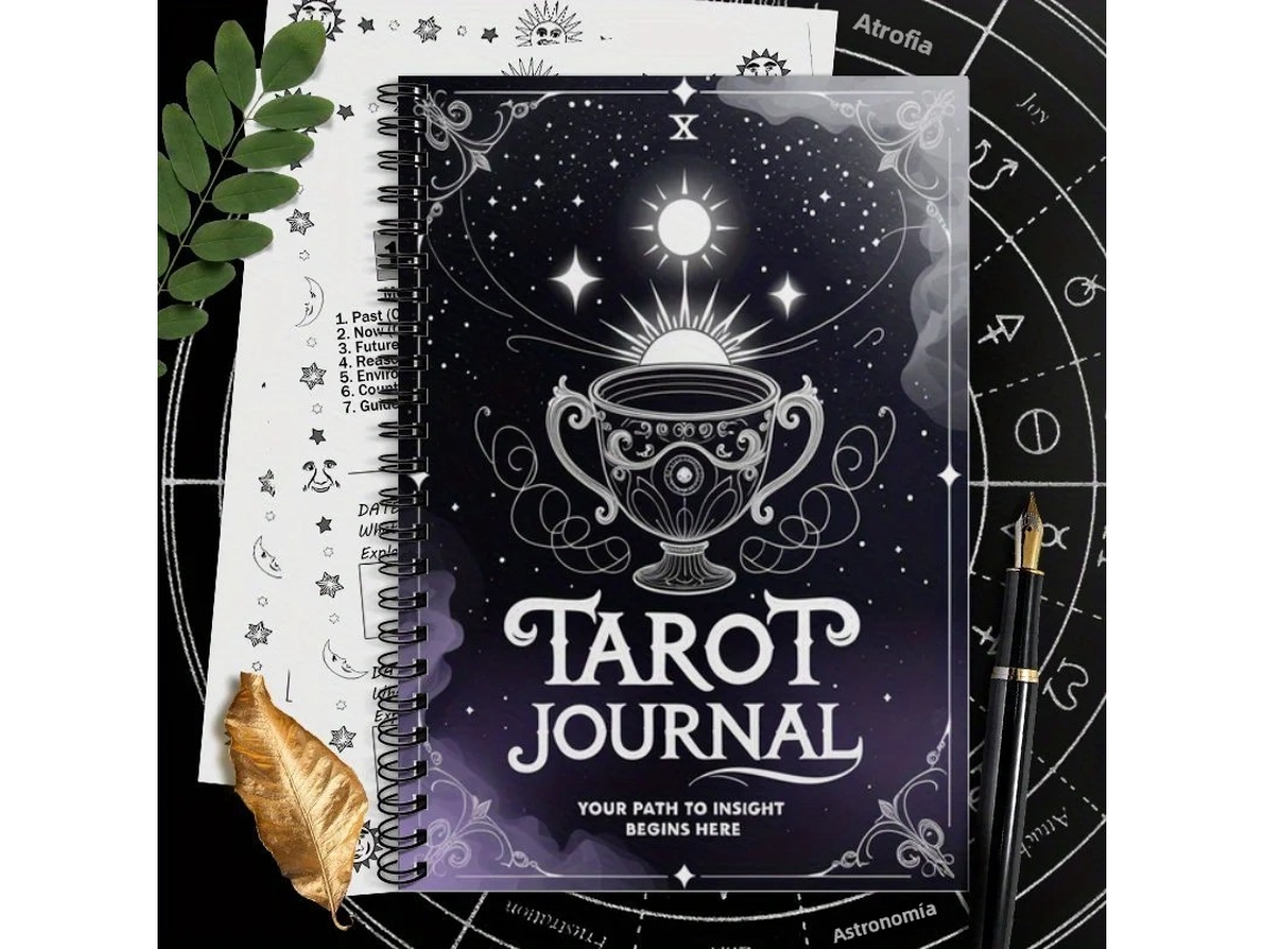 (blanco) Un Cuaderno De Cartas Del Tarot Tamaño A5, Adecuado Para Tiradas De Seis Cartas O Menos, Con Pasos De Agrupación De Juegos.