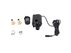 Bomba sumergible sin escobillas ultrasilenciosa de 12 V CC para acuarios, fuentes y estanques, 800 l/h, 15 W, elevación de 5 m con anillo de montaje.