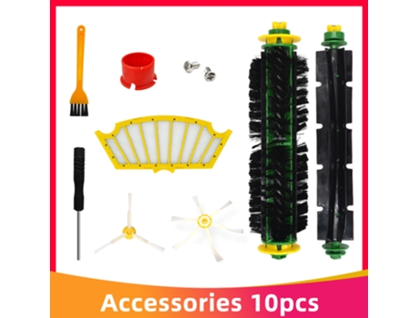 Para iRobot Roomba 500 Series 510 530 540 550 560 580 570 cepillo de filtro de repuesto Kit de accesorios de herramientas de limpieza redondas