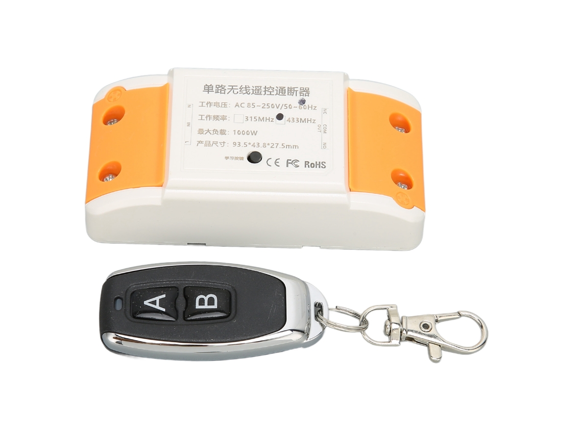 Módulo De Relé Inalámbrico Universal De 800 W Y 433 Mhz Con Control Remoto, 85-250 V