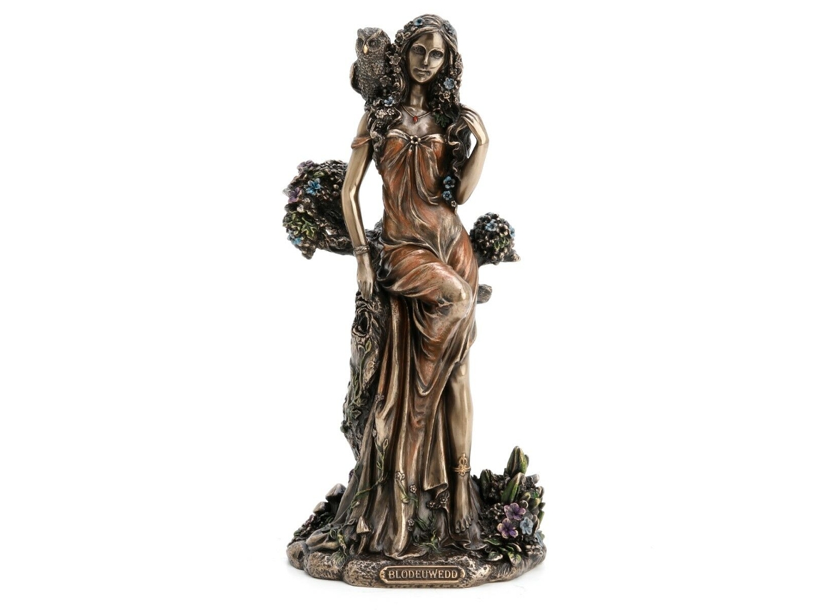 Figura Decorativa SIGNES GRIMALT Blodeuwedd Resina 9x21x10 cm