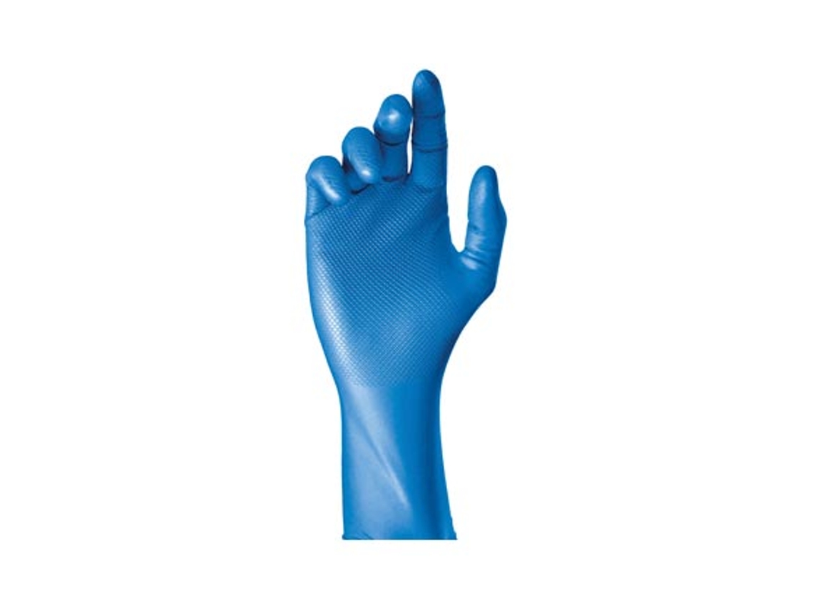 Guante Desechable JUBA Nitrilo Azul Grippaz (50 Un)