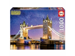 Puzzle EDUCA de 1000 Piezas Tower Bridge Neón en Londres 19930