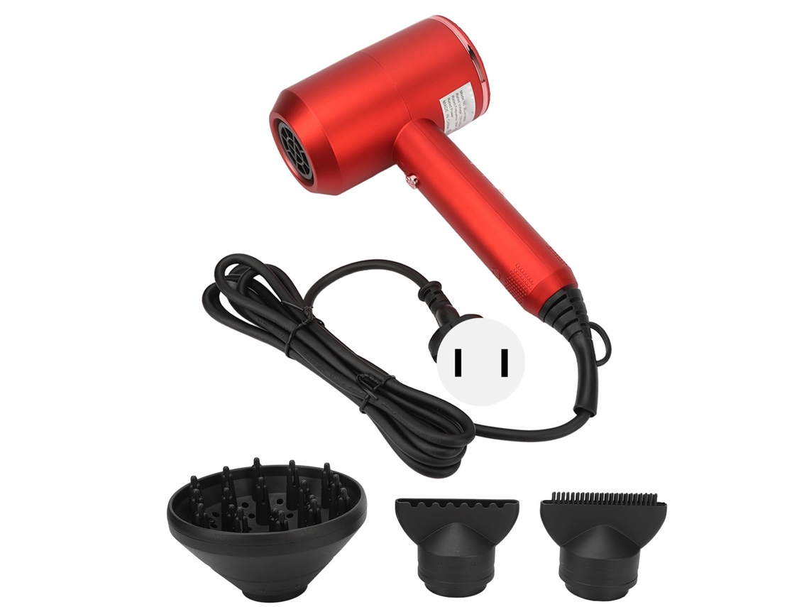 Secador De Pelo Profesional 1800w 3 Modos De Calor Temperaturas Constante Iones Negativos Portátil