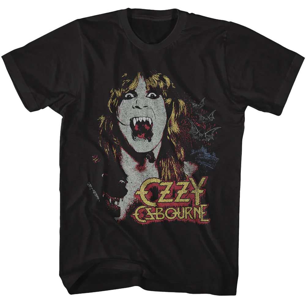 Ozzy Osbourne Vampire T-shirt Unisex Rockinstone Size:m