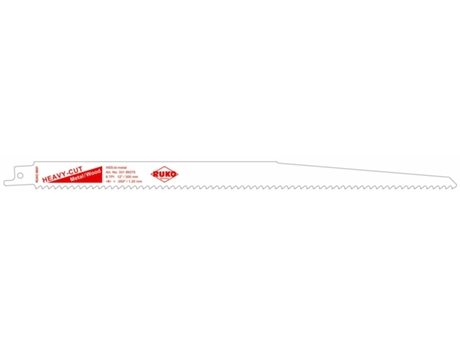 RUKO-33189375-Pack de 5 sierras de sable acero de corte ultra rápido (Bosch S 1411 DF) Largo 300 mm Paso 1,25 mm
