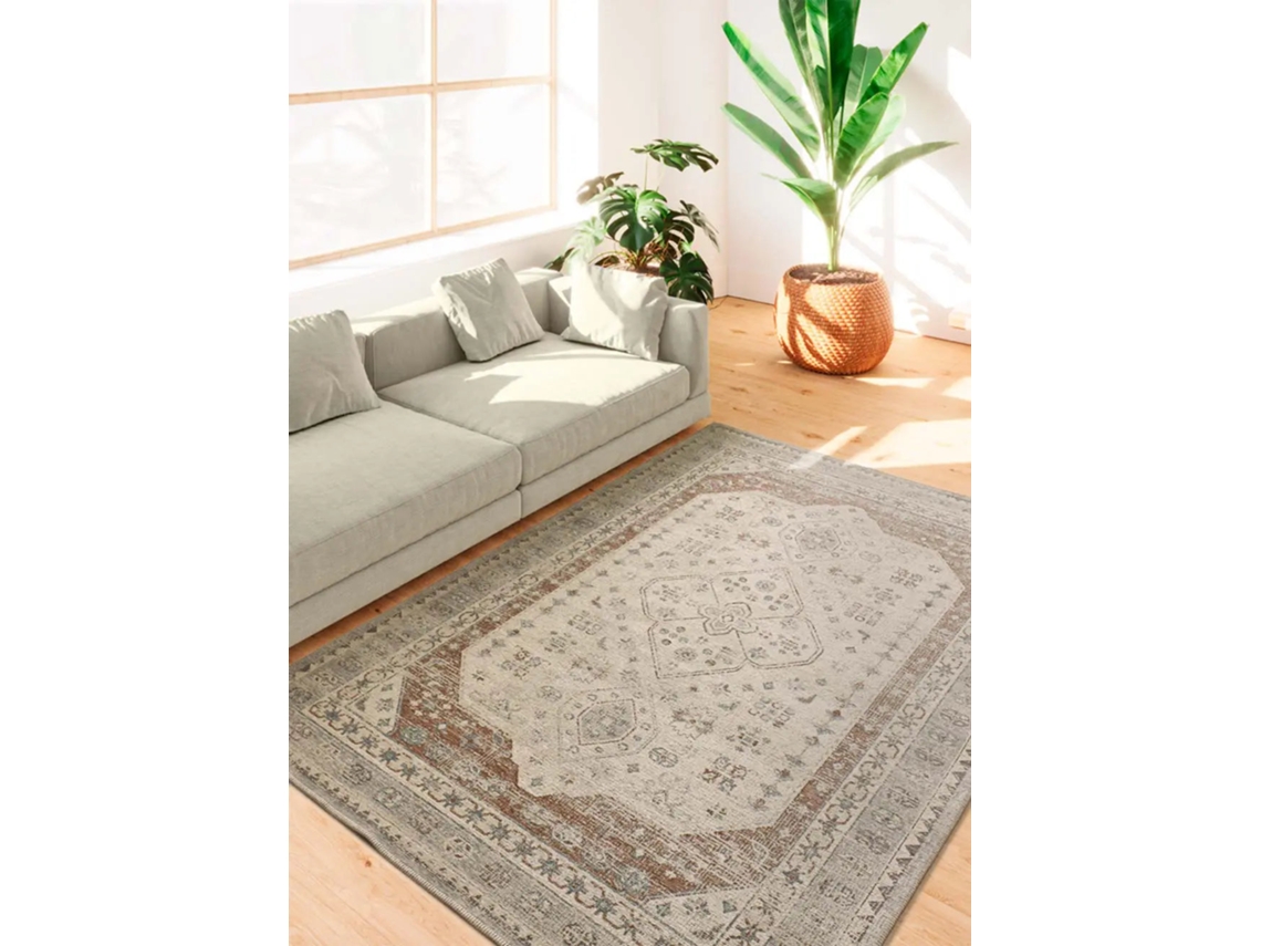 Alfombra Exterior Vintage Oriental - Atticgo - Lua Gris / Caldera 200x290 Cm