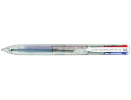 Boligrafo Pilot Super Grip 4 Colores Transparente PILOT