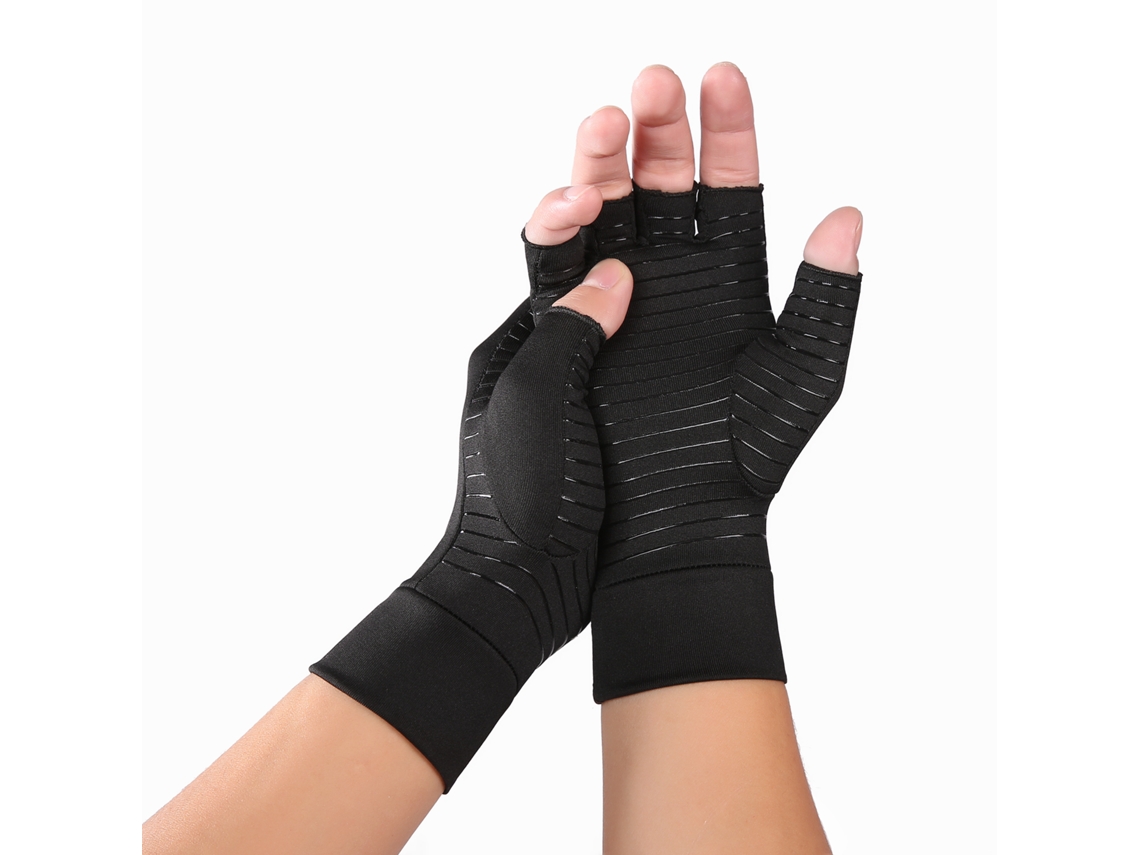 Guantes de compresión magnéticos, adecuados para codos y manos, terapia antiartrítica. Mdug (m)