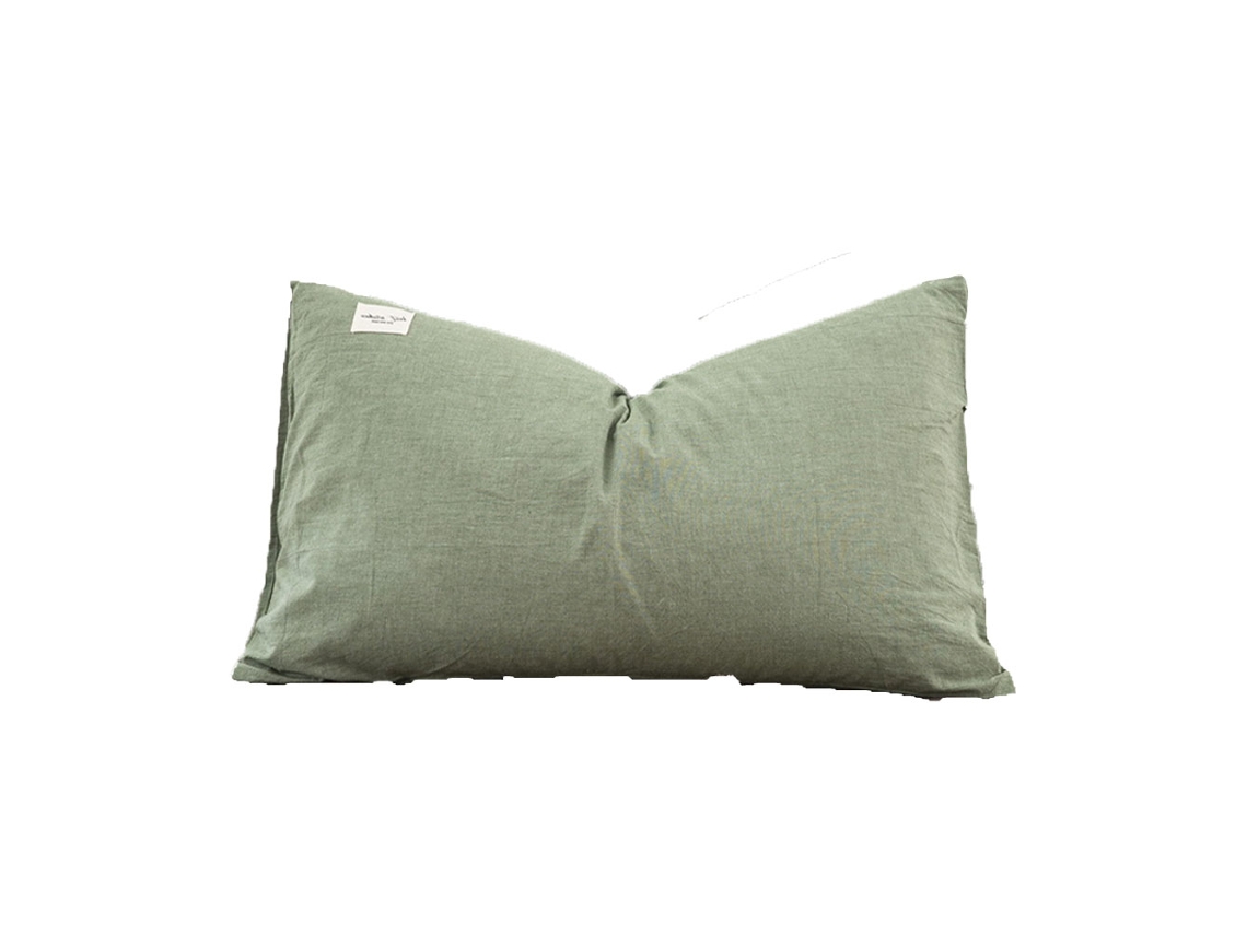 Funda De Almohada De Algodón-Paquete Individual De 30X50Cm-Sobre Verde Mozi JEIIBRZUI