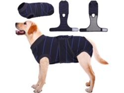 Traje Quirúrgico Para Perros Eifson Protección De Heridas Abdominales Talla M (negro)