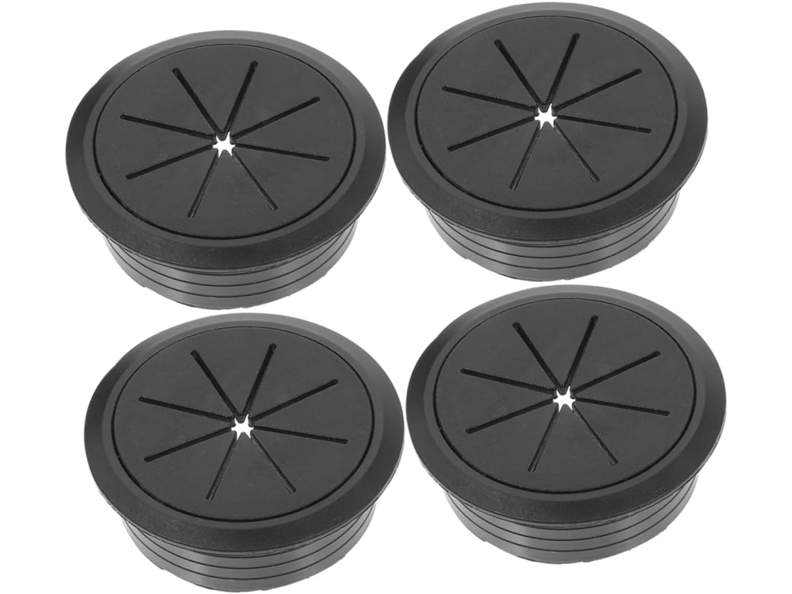 Organizador De Cables De 4 Piezas Para Escritorio, Tapa Pasacables, Gestión De Cables De Mesa