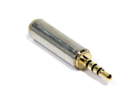 Adaptador de Áudio BEMATIK 3,5 mm de áudio adaptador de 4 pinos Hembra para 2.5mm macho
