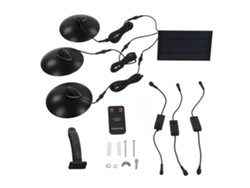 Lámpara Solar Led De Alto Brillo, Resistente Al Agua Ip65, Con Control Remoto Infrarrojo, Para Exter