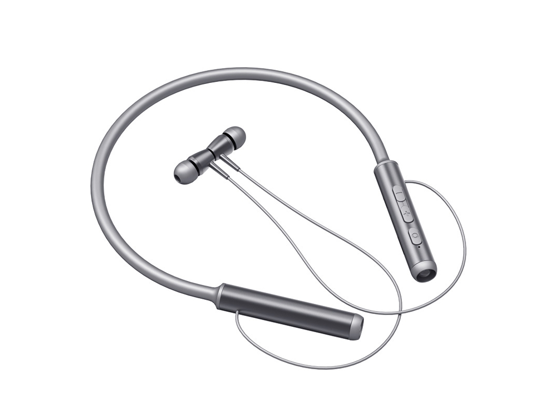 Auriculares Inalámbricos Banda Cuello Deportiva Inalámbrica Linterna Potencia YIZHOOD Bluetooth Gris