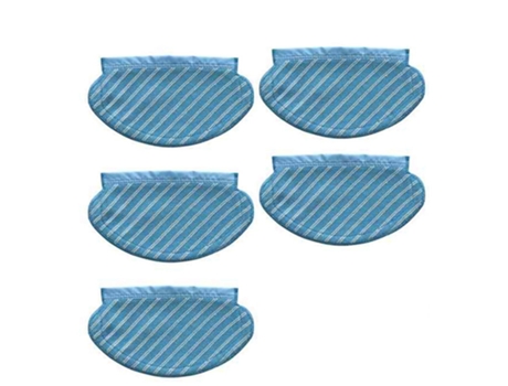5 piezas de paños de fregona para Ecovacs T5 Dx55 Dv35 Dj65 Dx55 Aspiradora Robótica mopa accesorios de limpieza paño de repuesto