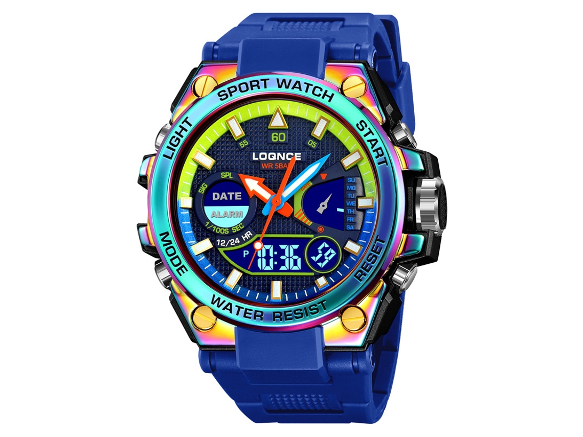 (cailan) Reloj Deportivo De Moda, Cronógrafo Deportivo Multifuncional Luminoso E Impermeable