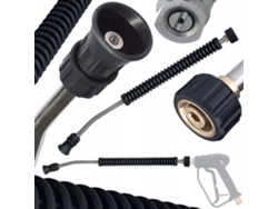 Lanza de repuesto de 90 cm y 15° – Compatible con hidrolimpiadoras Karcher HD/HDS | Acero inoxidable | Boquilla plana