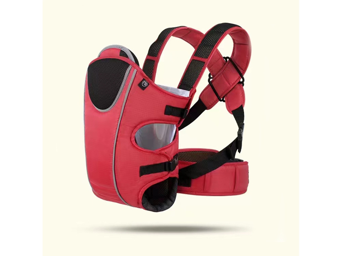 Portabebés Panoona para bebés de 3 a 24 meses, rojo.